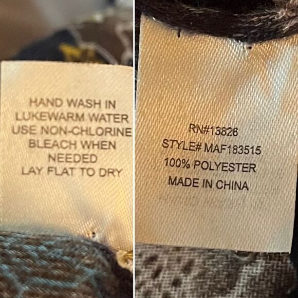 Marcus Adler Floral Kimono Shawl Midi Cardigan Navy Blue Yellow Multicolor OS - Picture 8 of 9